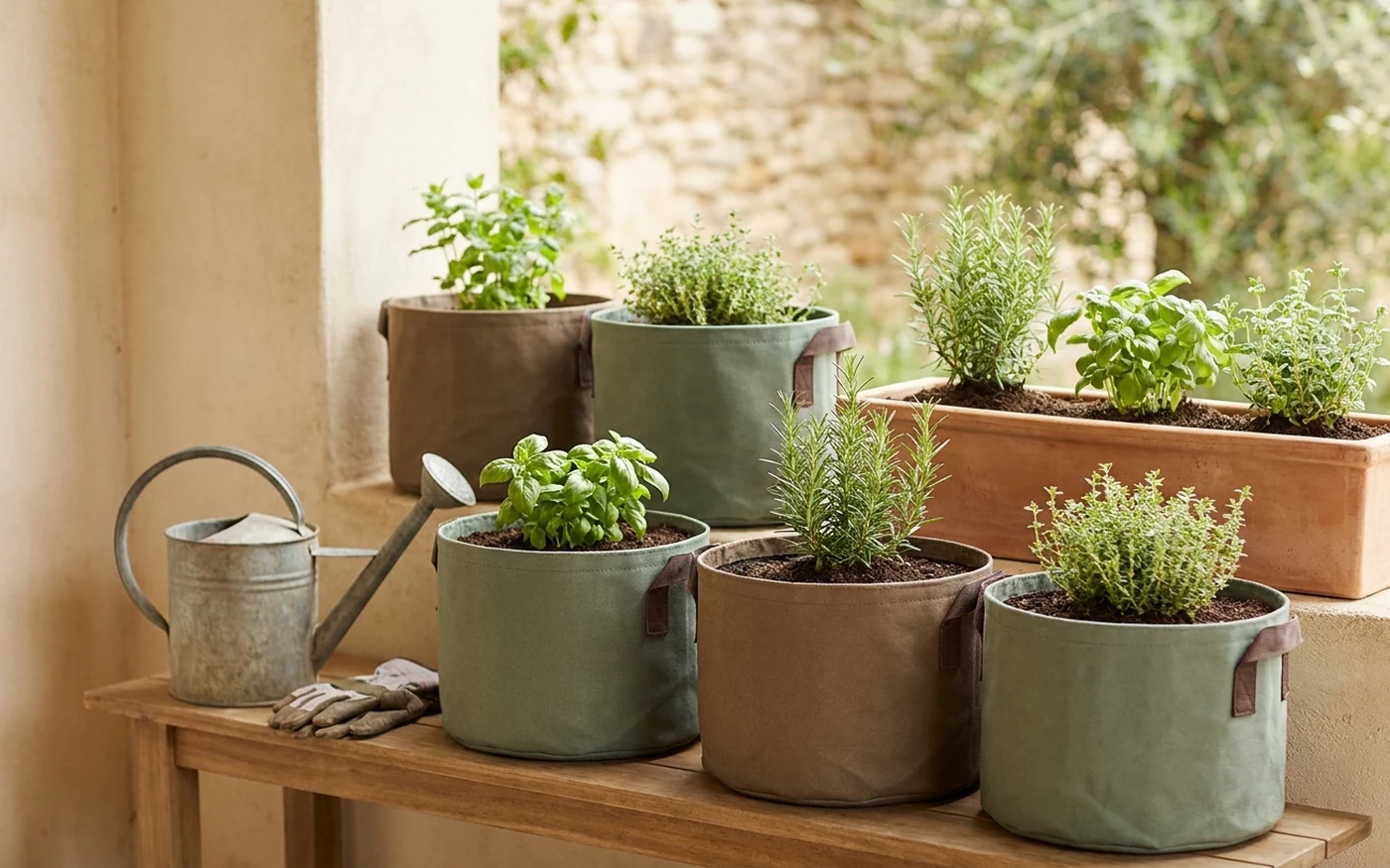 Grow bags or compact planter set category visual