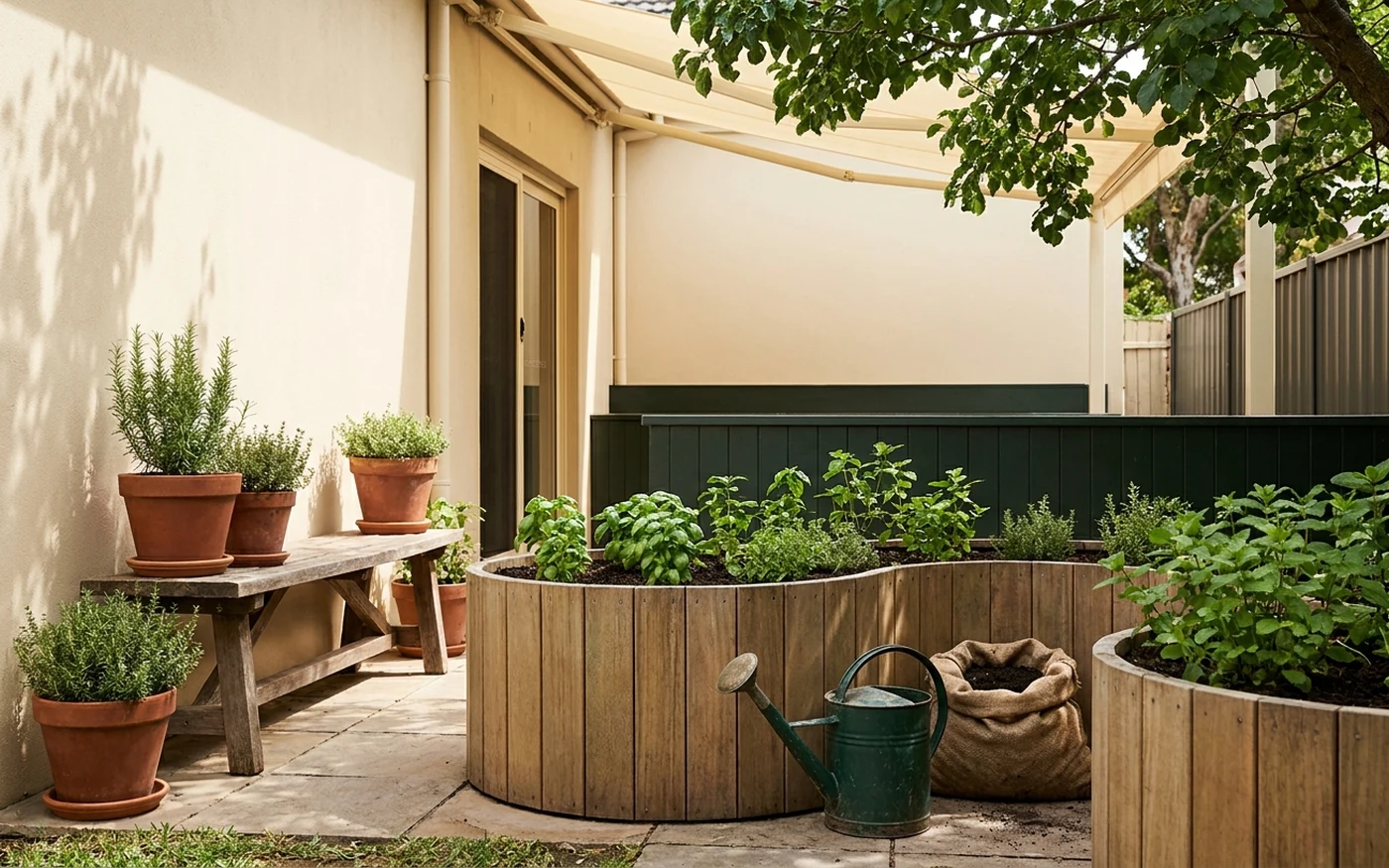 If your yard is partly shaded scenario visual