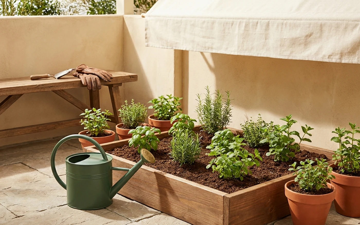 If you have a small sunny yard scenario visual