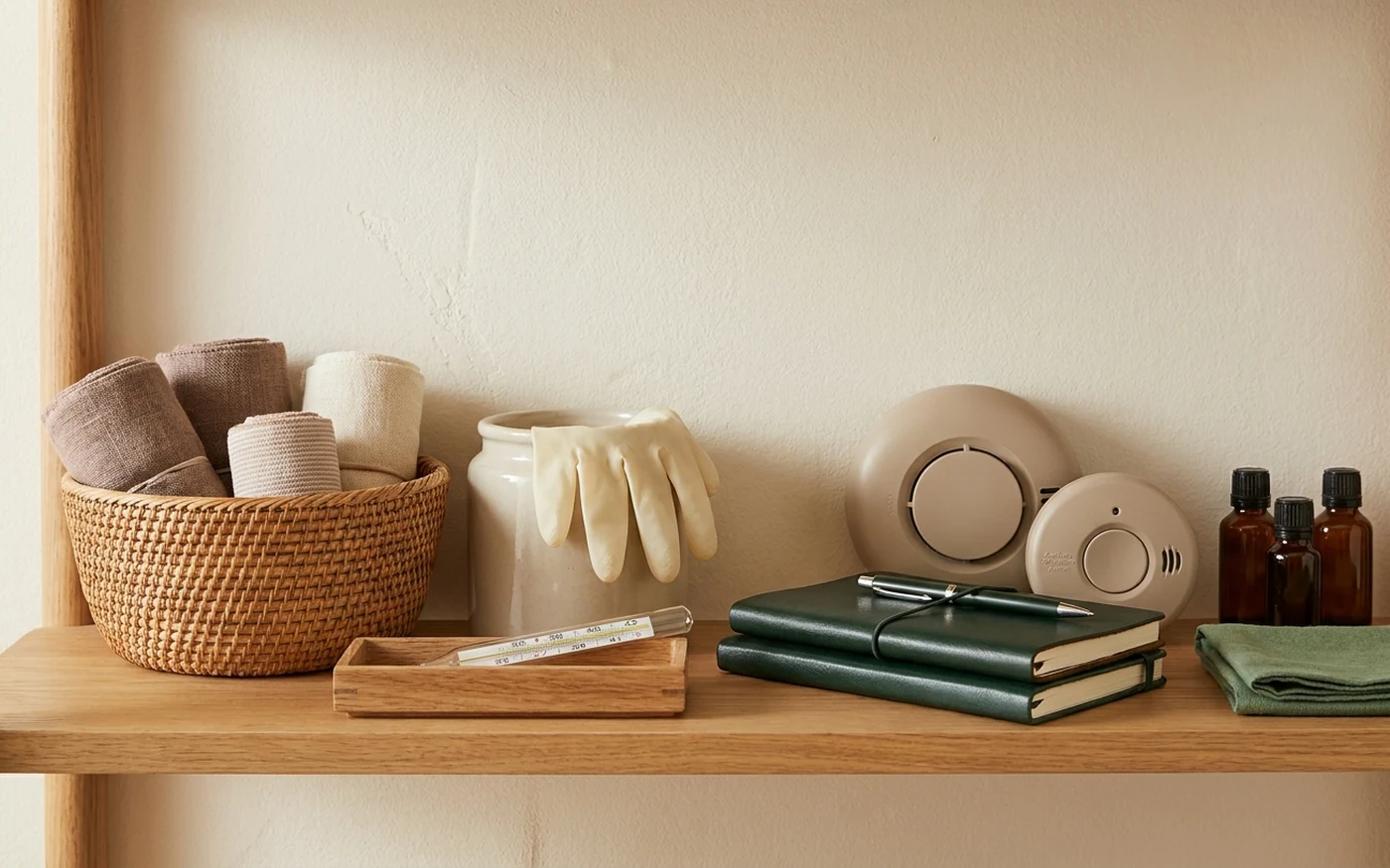 Organized home first aid kit category visual