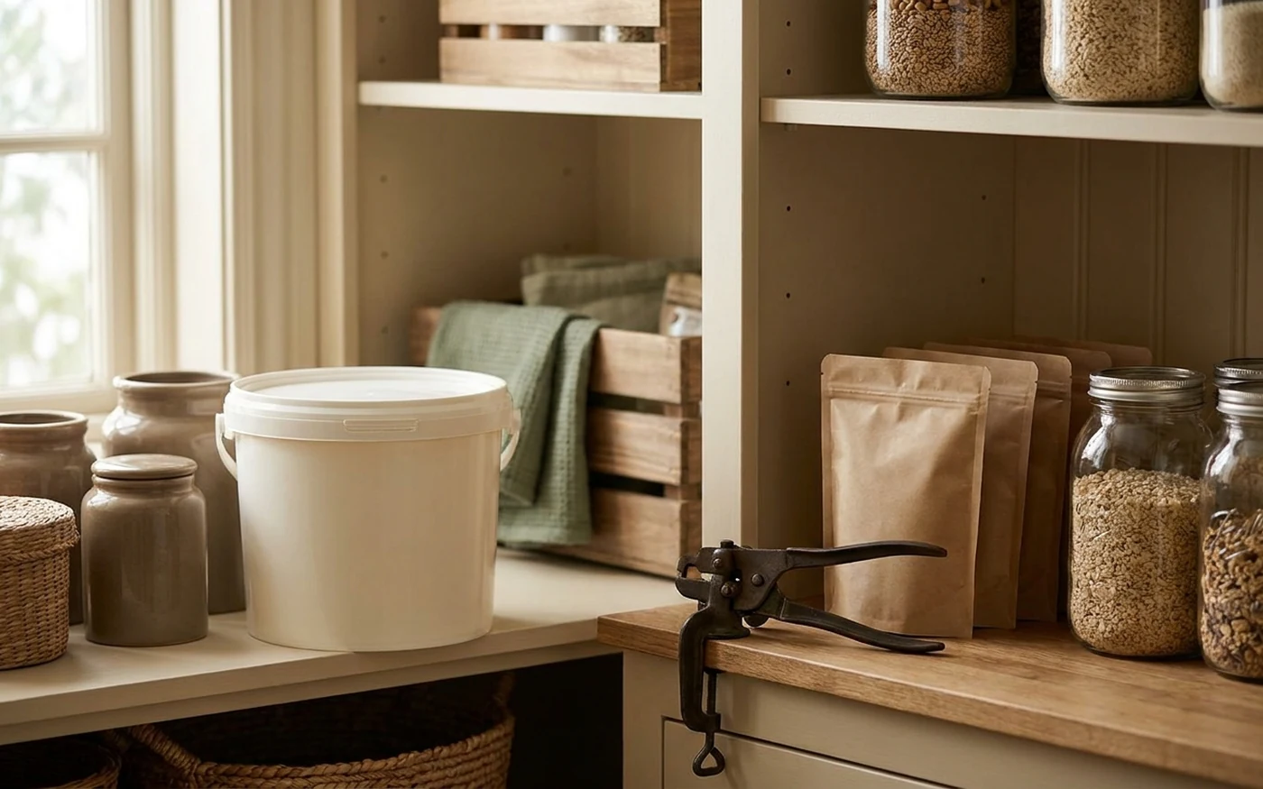 Freeze-dried meal bucket or emergency meal kit category visual