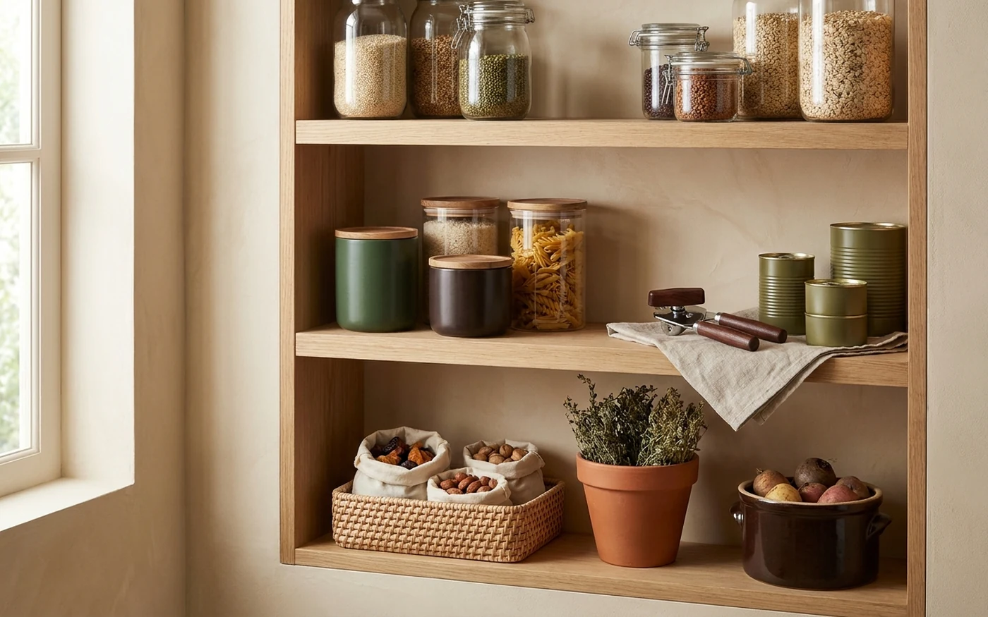 Curated shelf-stable grocery starter set category visual