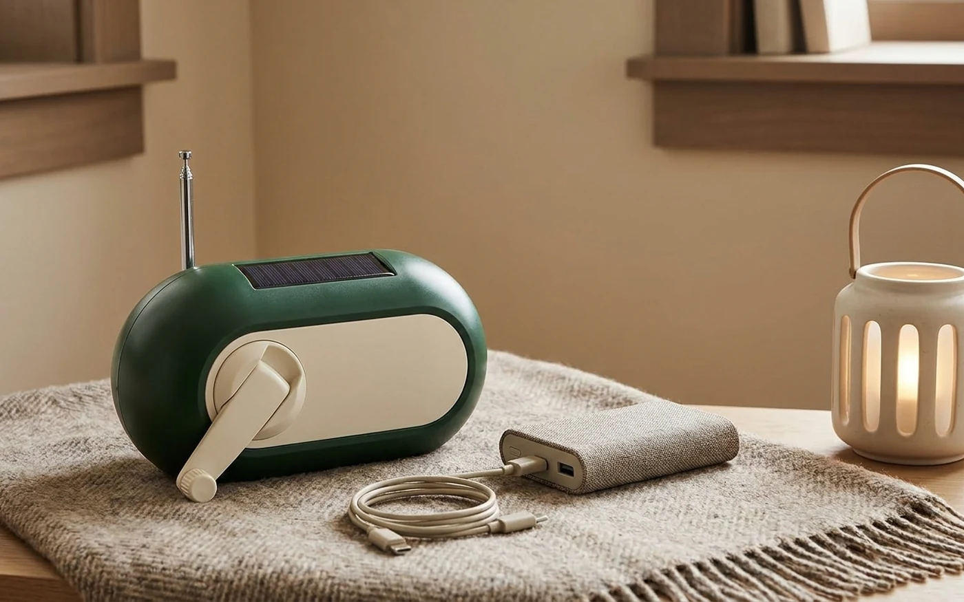 NOAA/weather radio or hand-crank radio category visual