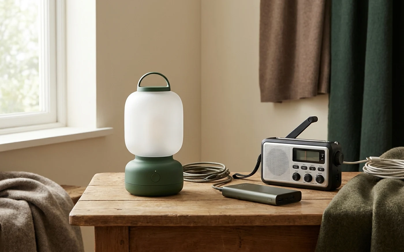 Rechargeable lantern or emergency flashlight category visual